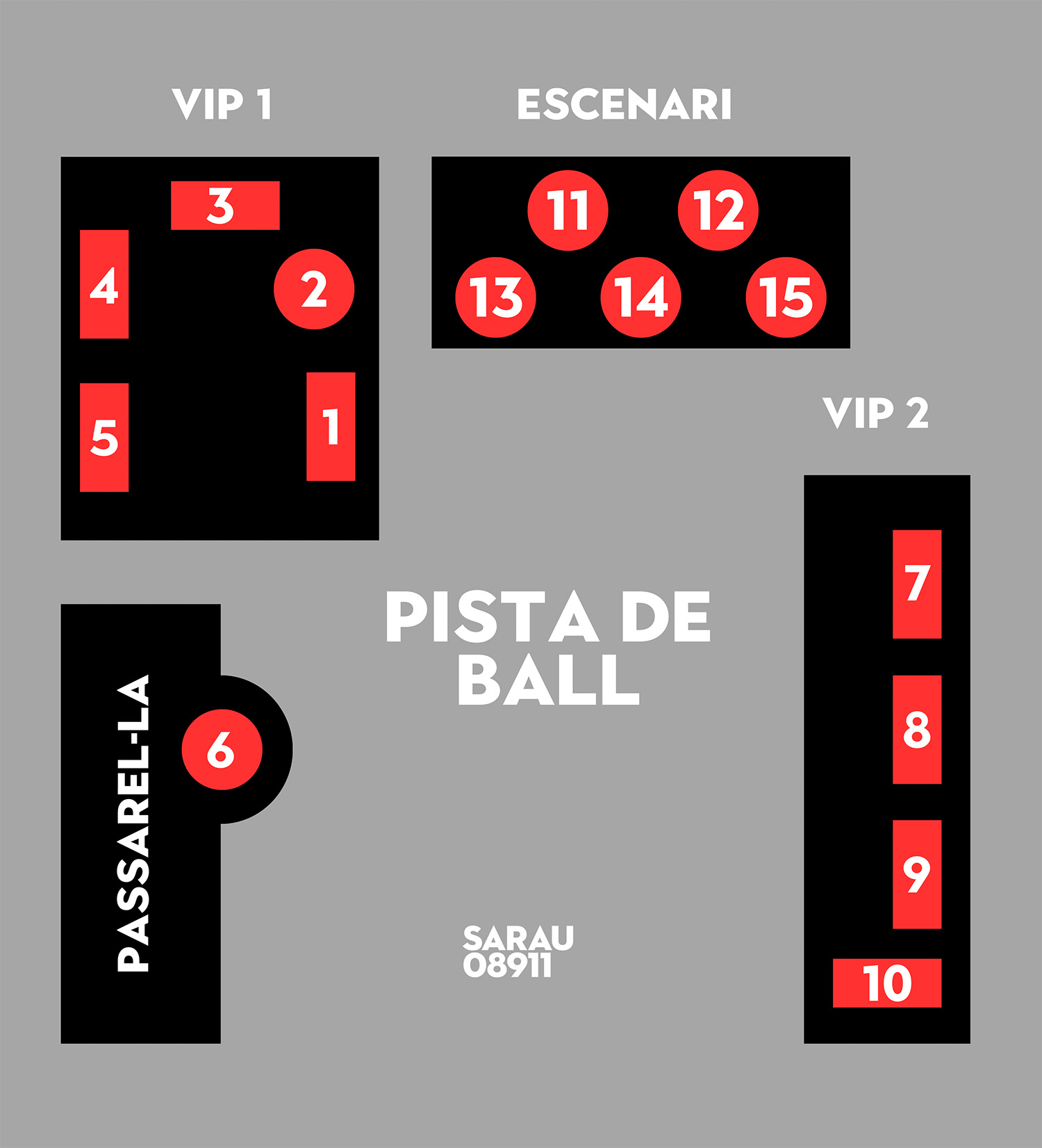 Mapa VIP Sarau