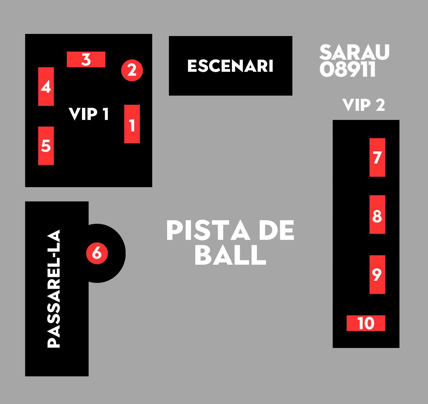 Mapa VIP Sarau